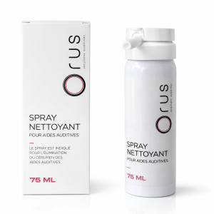 Spray nettoyant appareils auditifs