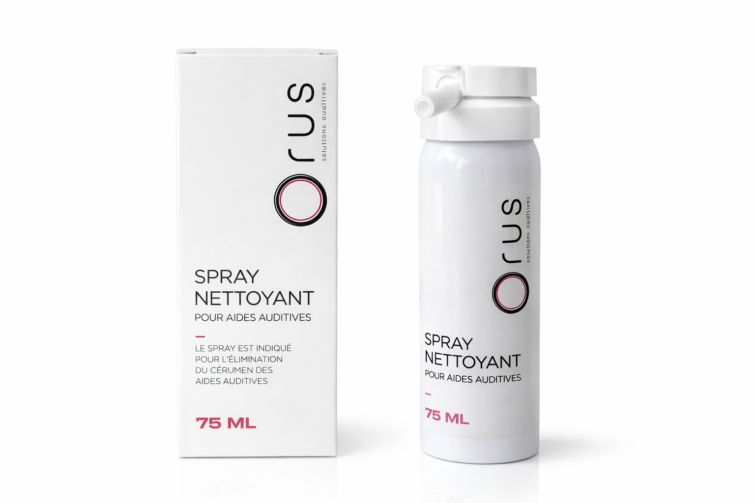 Spray nettoyant appareils auditifs